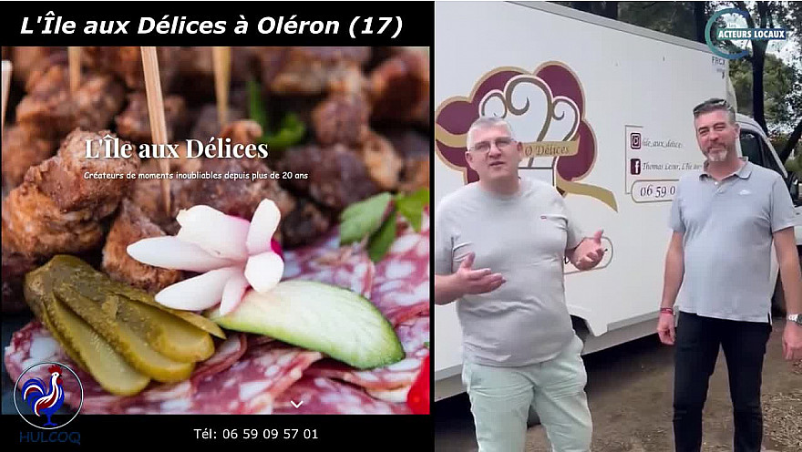 TV Locale CACF - David FEVRE vous présente Thomas LESUR traiteur 'L'Île aux Délices' à Dolus d'Oléron en Charente-Maritime